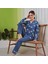 1134 Kadın Kışlık Boydan Düğmeli Pijama Takımı 1