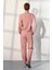 Kadın Pembe Yumoş Kumaş T-Shirt Pijama Takımı 25K4041 2