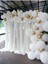 50 Adet Balon Beyaz ve Krom Gold Dugun Nisan Soz Arka Plan Resim Organizasyon Set 1