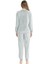 17092 Kadın Uzun Kollu Kadife Paçası Lastikli Rahat Ev Giyim-Gri 2