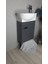 28*45 AdaGrup ANTRASİT Mini Banyo Dolabı ve Lavabo 4