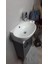 28*45 AdaGrup ANTRASİT Mini Banyo Dolabı ve Lavabo 1