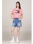 Tommy Hilfiger Kadın Tjw Bxy Tommy Flag Tee Ext T-Shirt-Pembe 3