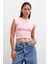 Sıfır Kol T-Shirt Pembe 2