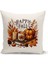 Sonbahar Serisi Çift Tarafı Dijital Baskılı 8'li Kırlent Kılıfı Seti (Halloween Autumn Cushion Cover) 4
