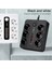 Akım Korumalı 3000 W 10 Amper 6 Lı Priz 2 Metre Uzatma Kablosu Çoklu Priz 5 USB 1 Type C 3
