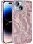 - Apple iPhone 15 Plus - Kılıf Airbagli Parlak Taş Detay Tasarımlı Esila Kapak - Pembe 1