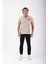 Pamuk Polo Yaka T-Shirt Krem Rengi 2