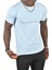 Açık Mavi Erkek/Unisex Slim Fit Dar Kesim Bisiklet Yaka Pamuklu Likralı Basic Tişört 1801131 4