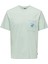 O Yaka Baskılı Mint Erkek T-Shirt Onskrıstopher Reg Pocket Ss Tee 1