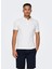 Düz Beyaz Erkek Polo T-Shirt Onstray Slım Ss Polo 1