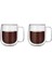 Çift Cidarlı Borosilikat Cam Nescafe,latte,filtre Kahve,süt,bitki Çayı Kupası 350 ml 2 ADET-2768 2