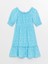 Lcw Kids U Yaka Desenli Kısa Kollu Kız Çocuk Elbise 1