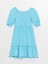 Lcw Kids U Yaka Desenli Kısa Kollu Kız Çocuk Elbise 2