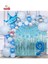 Mavi Gümüş Konseptli 9 Yaş Prens Taçlı Doğum Günü Balon Zincir Seti 1