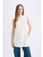 Siyah Regular Fit Bisiklet Yaka Kolsuz Basic Düz Tunik A8352AX24AU 4
