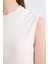 Siyah Regular Fit Bisiklet Yaka Kolsuz Basic Düz Tunik A8352AX24AU 5