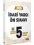 2024 İdari Yargı Ön Sınavı 5 Deneme Sınavı 1