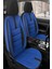 Citroen C3 Uyumlu Koltuk Kılıfı Mirage Serisi - Mavi 2