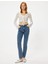 5WAL40021MD Mıd Orta Indıgo Kadın Pamuk Denim Pantolon 1