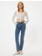 5WAL40021MD Mıd Orta Indıgo Kadın Pamuk Denim Pantolon 1