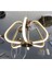Modern Gold LED Avize 7712G 80 cm - 33 cm 3