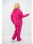 Kadın Büyük Beden Kapüşonlu Cep Detaylı Eşofman Takımı 8139-25 4