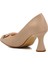 312181 Bej Cilt Kadın Topuklu Ayakkabı 4