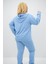Kadın Büyük Beden Kapüşonlu Fermuar Detaylı Eşofman Takımı 8130-25 4