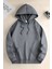 Unisex 3 Iplik Oversize Hoodie Kanguru Cep Kapşonlu Içi Pamuklu Şardonlu Basic Okul Sweatshirt 1