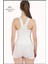 Kadın Mini Şort Boxer Ekru Yüksek Bel Sıkılaştırıcı Fit Görünüm 11080 4