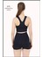 Kadın Mini Şort Boxer Lacivert Yüksek Bel Fit Görünüm 11080 4