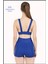 Kadın Mini Şort Boxer Saks Mavi Yüksek Bel Fit Görünüm 11081 4