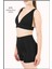 Kadın Siyah Mini Şort Boxer Yüksek Bel Fit Görünüm 11080 3
