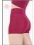 Kadın Mini Şort Boxer Mürdüm Yüksek Bel Fit Görünüm 11080 1