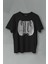 T-Shirt Ripcage Skeleton Iskelet Chest X-Ray Halloween Siyah Baskılı Tişört 1