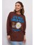 Kadın Düşük Kol Live Wild Baskılı Sweatshirt 1