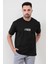 John Borners Siyah Erkek 0039 Baskılı Regular Kesim T-Shirt 3