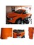 Turuncu Renk Dayanıklı Araç Motor Mobilya Kaplama Folyosu (126CM x 200 Cm) 1