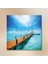 Tekli Kare Kanvas Tablo Hawaii Deniz Manzarası Iskele 3