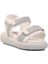 24-402-P Beyaz-Gümüş Ortopedik Taban Kız Çocuk Sandalet 1