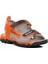 24-410-F Siyah-Turuncu Ortopedik Erkek Çocuk Sandalet 1