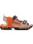 24-410-F Siyah-Turuncu Ortopedik Erkek Çocuk Sandalet 2