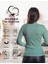 Kaşkorse Tam Boğazlı Body Sweatshirt, Okaliptus, S 3