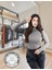 Kaşkorse Tam Boğazlı Body Sweatshirt, Gri, M 2