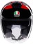 Irides Valenza Matt Grey Blk Red Açık Kask 3