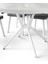 Bade Alfa Mdf Oval Highgloss Açılır Mutfak Masa Sandalye Takımı 73x120 4