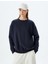 Basic Oversize Sweatshirt Uzun Kollu Bisiklet Yaka 3