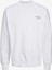 Jprblachad Erkek Beyaz Sweatshirt 12261386-BRIGHTWHITE 3