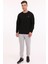 MB SN75 C Neck Sw 4pr Siyah Erkek Sweatshirt 3